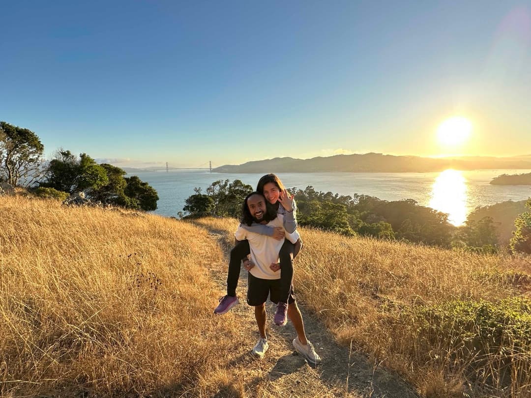 A picture of Mackenzie and Nikhil